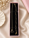 Swan necklace+tulip bracelet